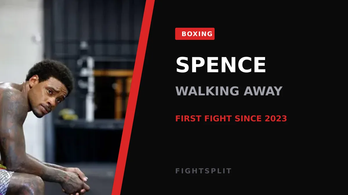 Errol Spence Jr in the ring during his comeback fight against Tim Tszyu