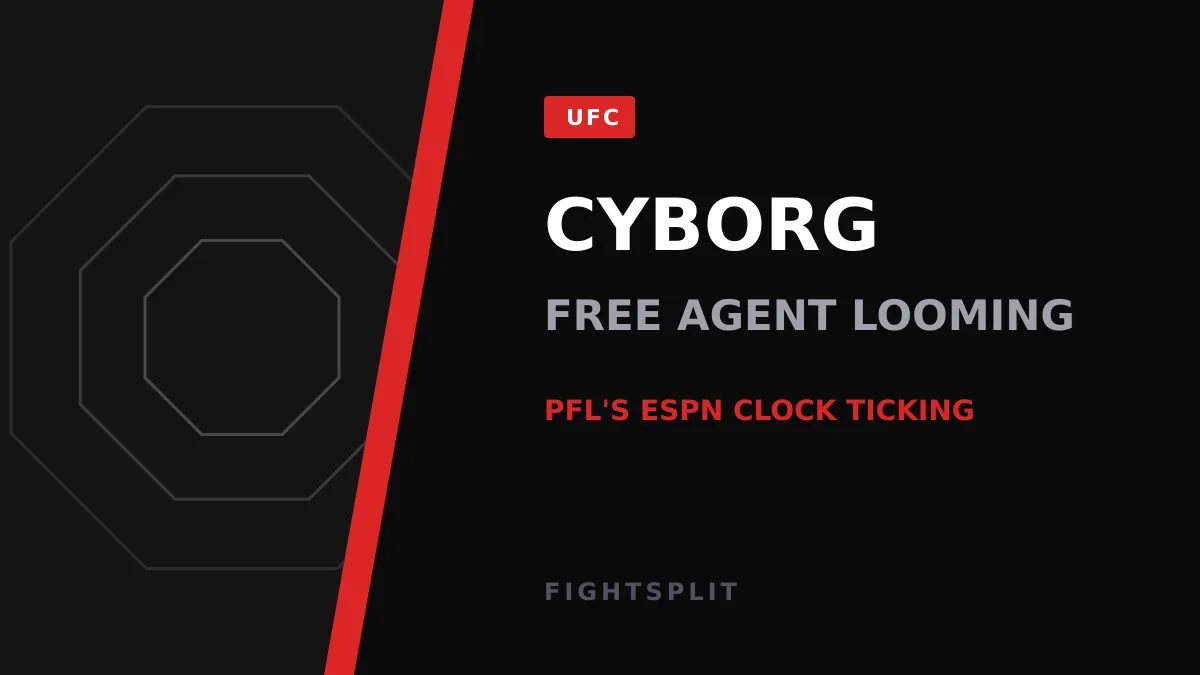Cris Cyborg celebrates a win inside the PFL cage