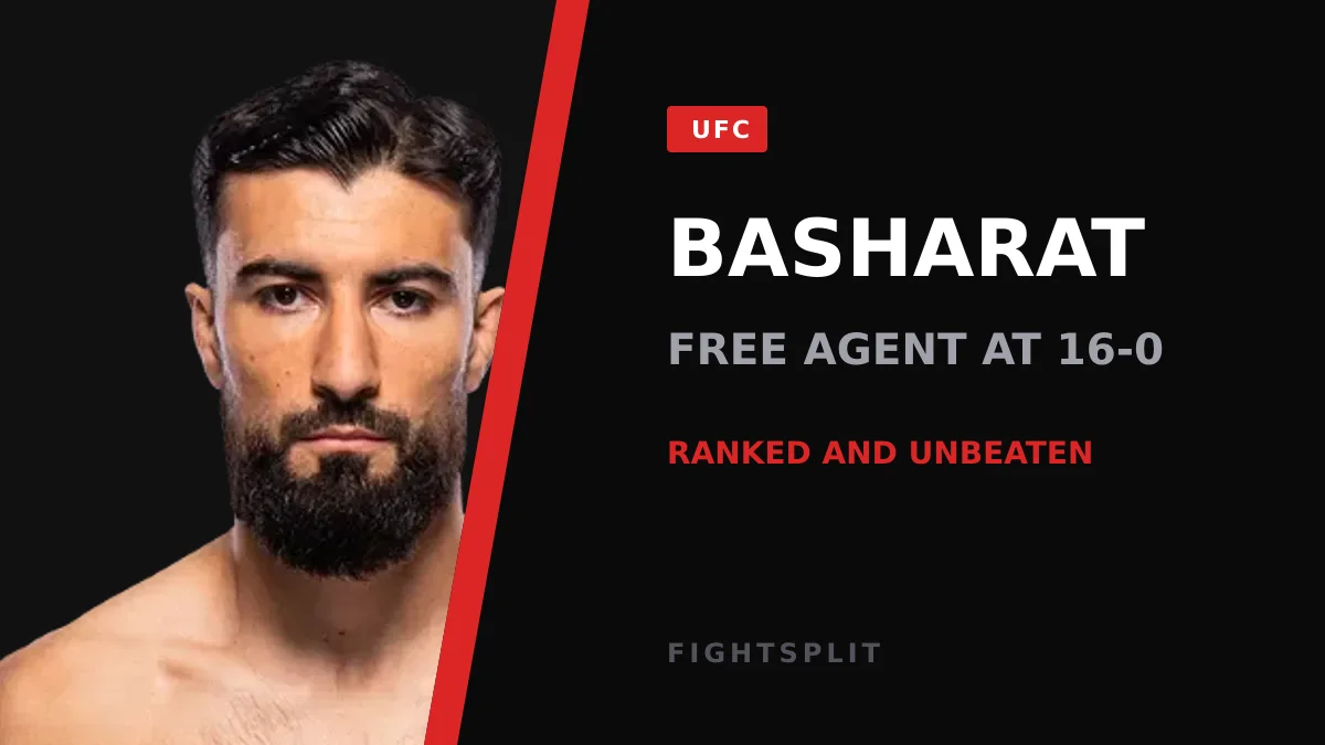 Farid Basharat competing inside the UFC octagon