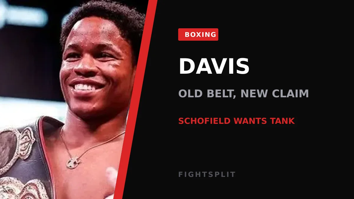 Gervonta 'Tank' Davis in the ring during a lightweight bout