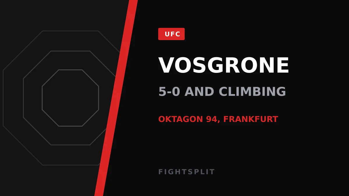 Dutch MMA fighter Frederic Vosgrone posing after a fight