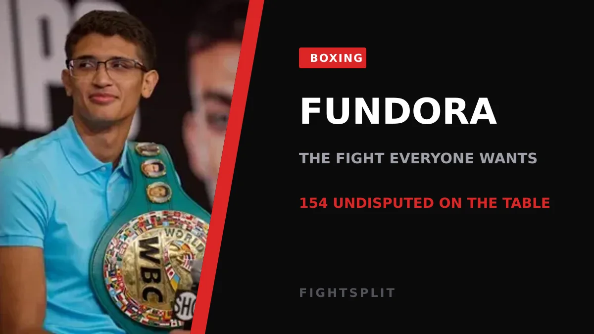 Sebastian Fundora standing in the ring during a championship boxing bout