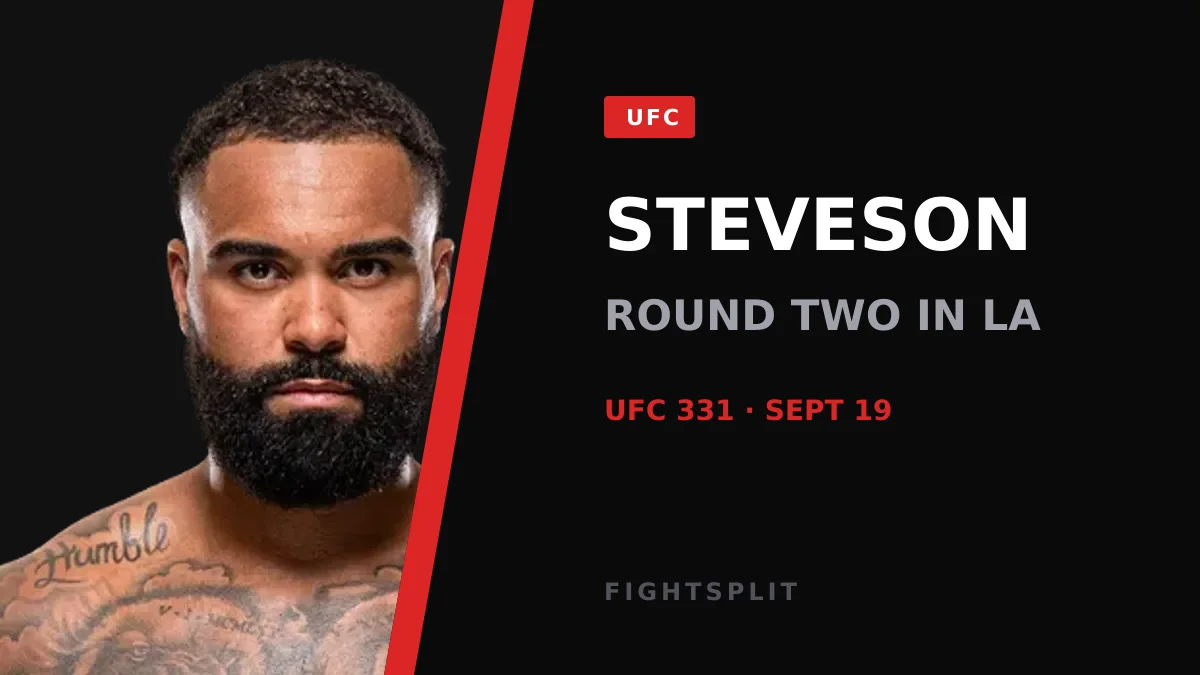 Gable Steveson, former Olympic wrestling champion, in UFC action