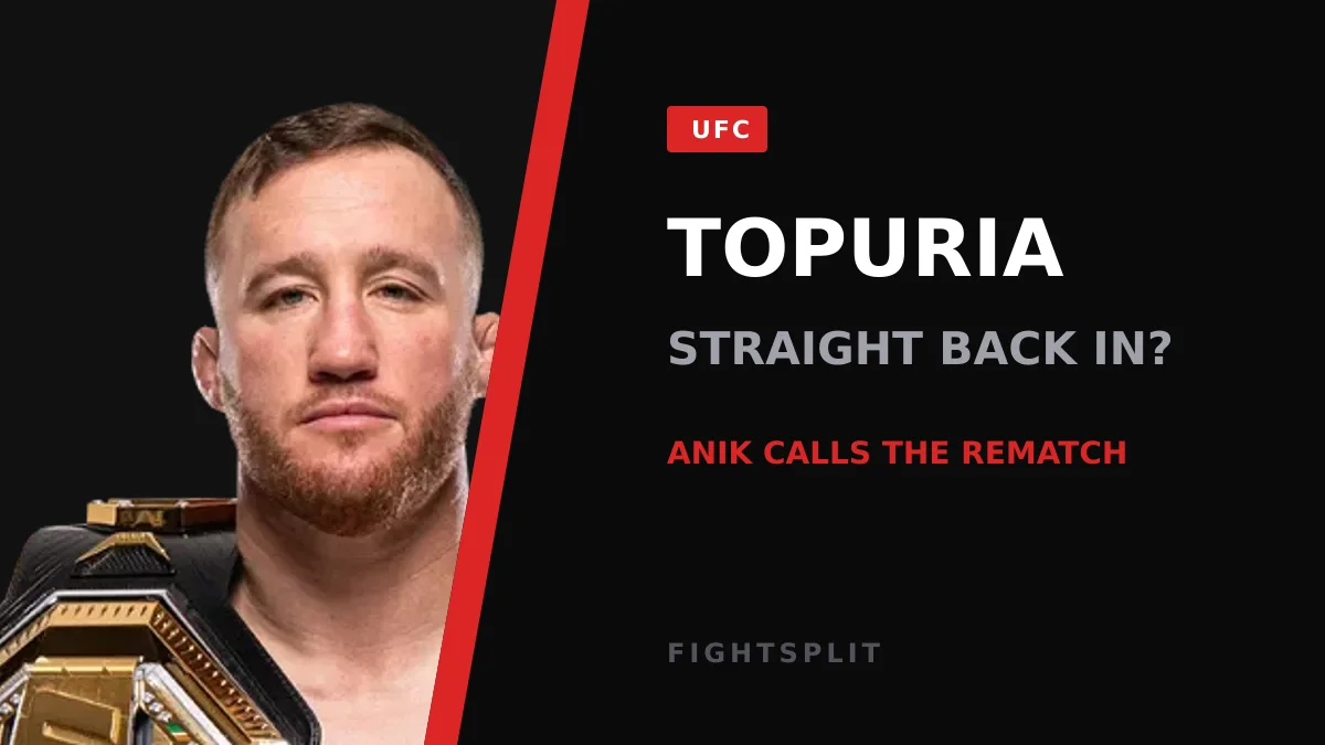 Ilia Topuria in the octagon during a UFC lightweight championship bout