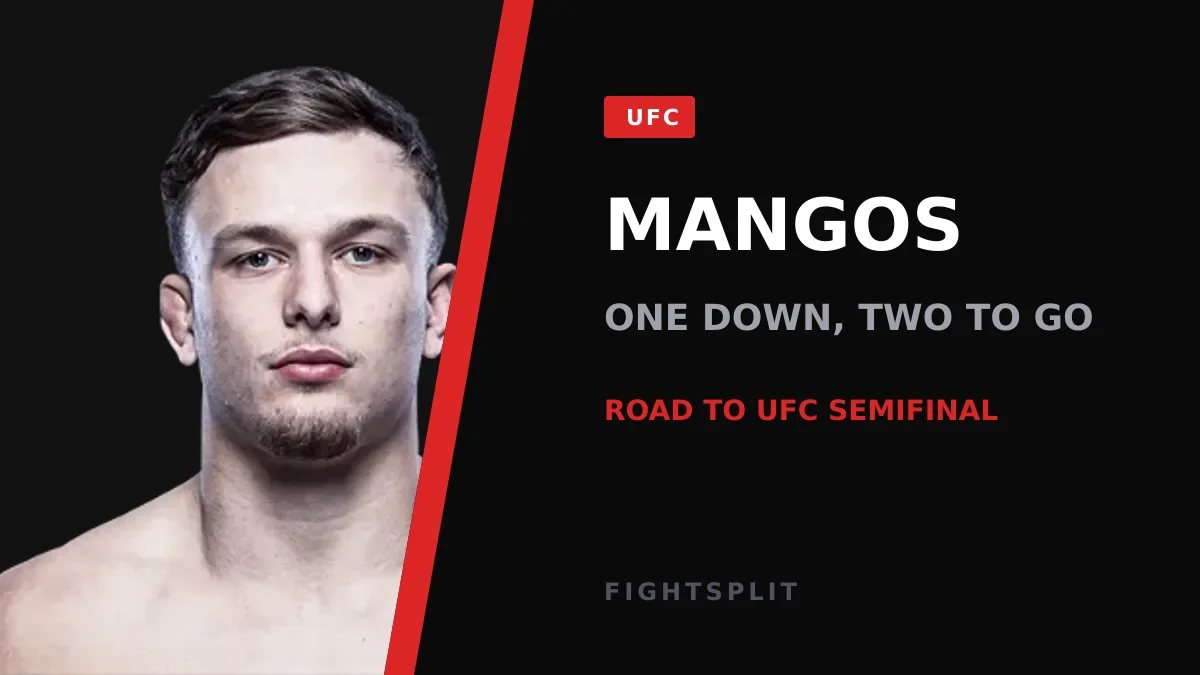 Australian featherweight George Mangos during a Road to UFC bout