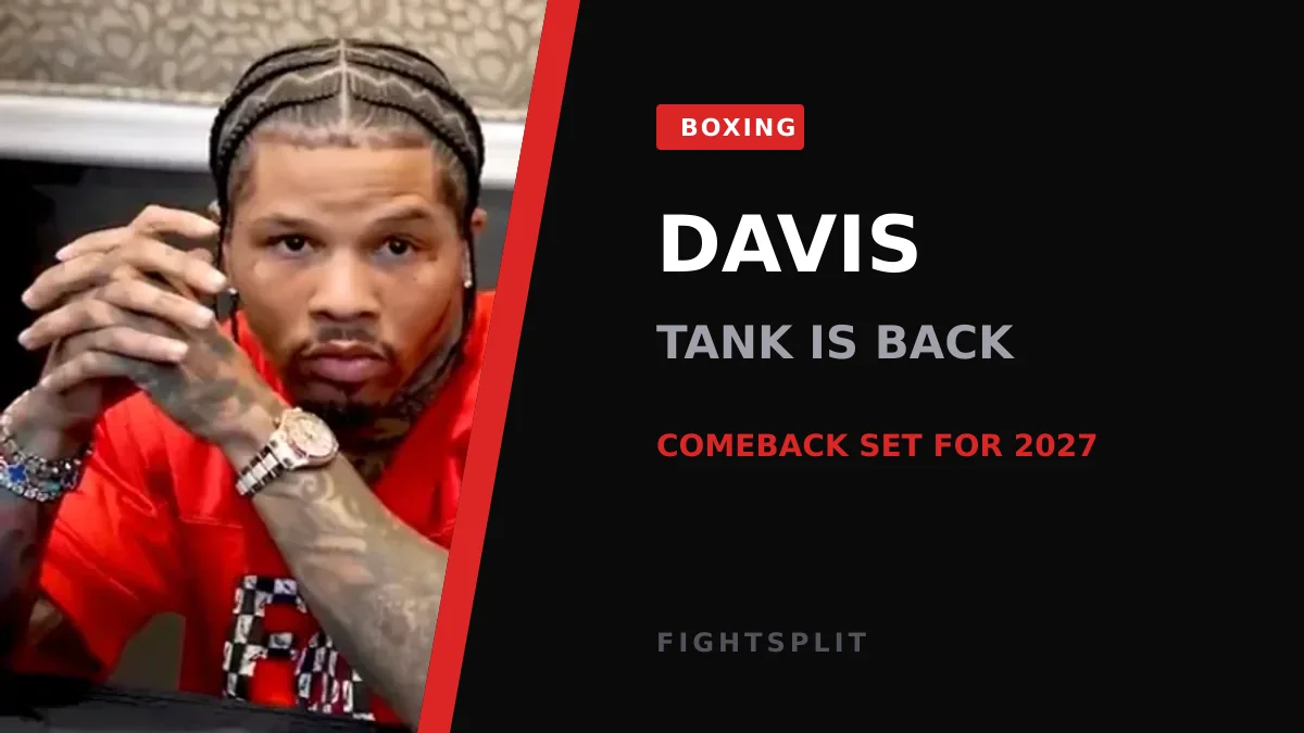 Gervonta 'Tank' Davis in the ring during a boxing bout