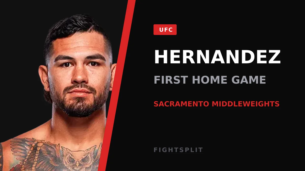 UFC middleweight Anthony Hernandez inside the Octagon