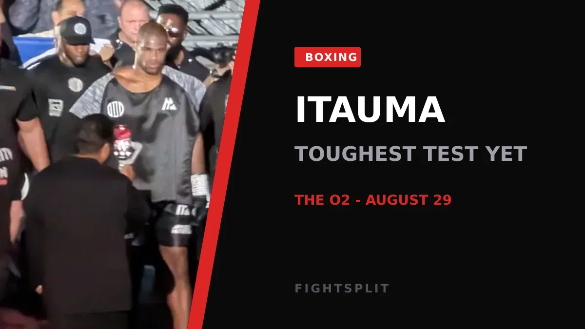 Heavyweight prospect Moses Itauma in the ring