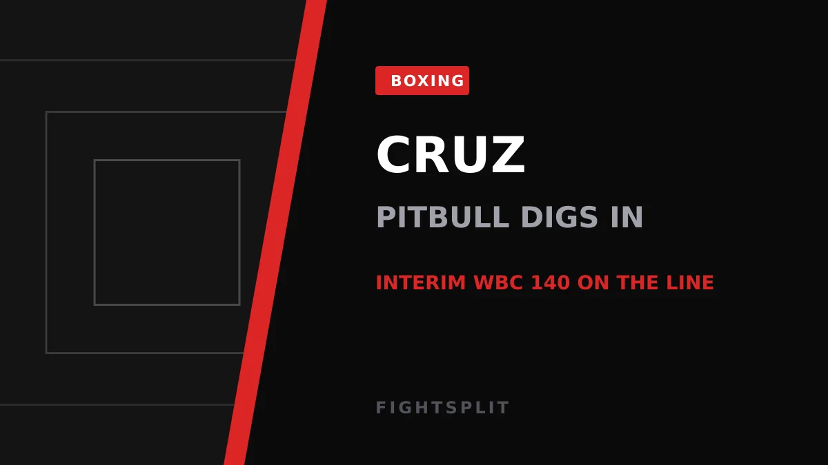Isaac 'Pitbull' Cruz throwing a heavy right hand during a super lightweight bout
