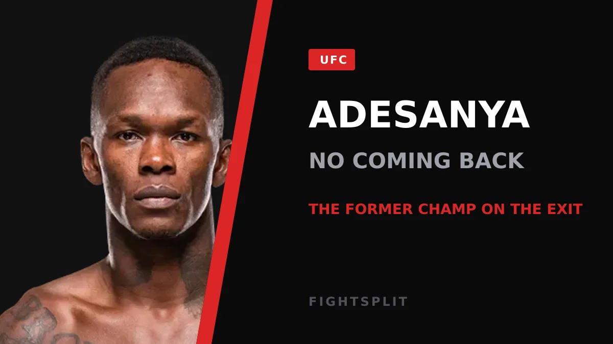 Israel Adesanya reflects on the future of his UFC career