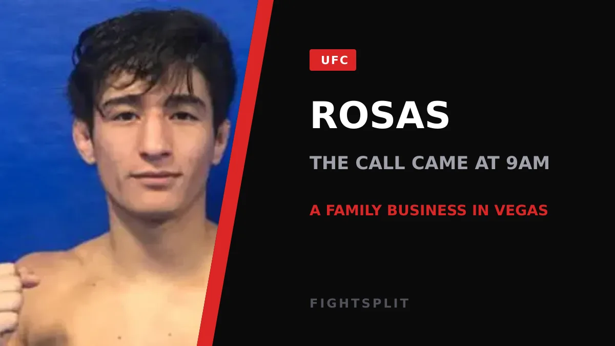 Raul Rosas Jr. inside the octagon after a UFC bantamweight bout