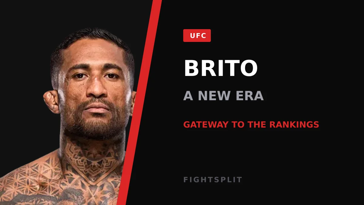 Joanderson Brito celebrating in the UFC octagon