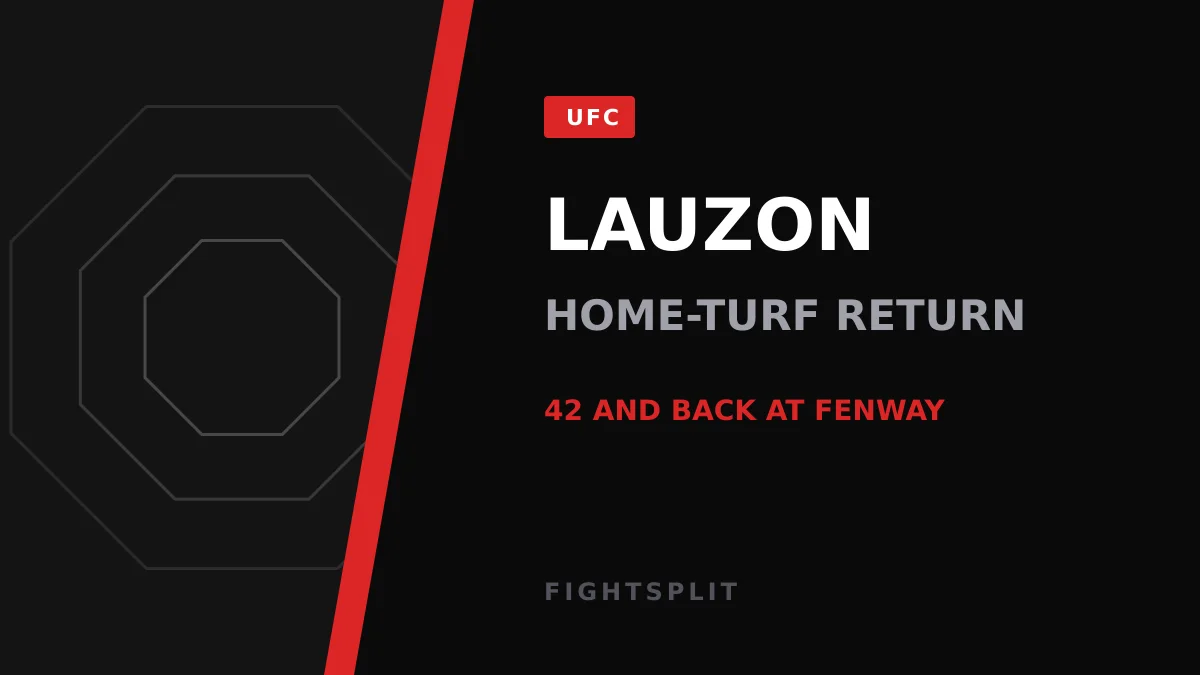 Joe Lauzon celebrating a win inside a combat sports ring