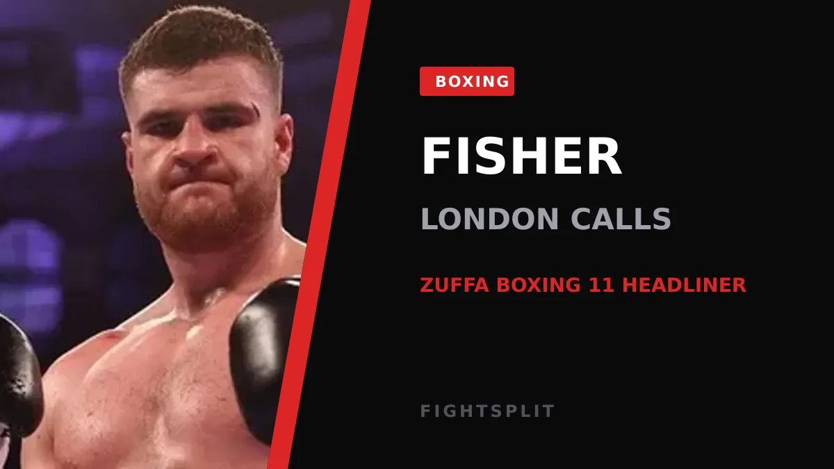 British heavyweight Johnny Fisher poses ahead of a fight