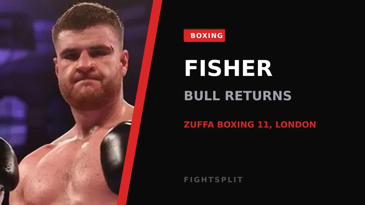 British heavyweight Johnny Fisher during a boxing walkout