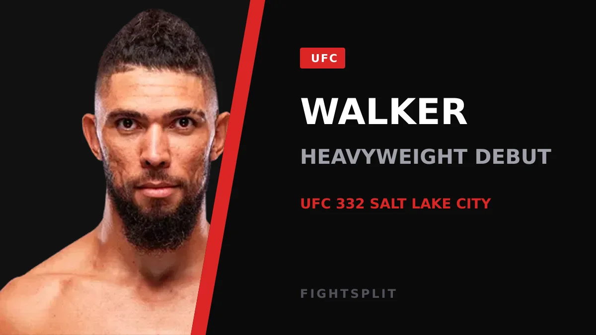 Johnny Walker celebrating a knockout win inside the UFC octagon