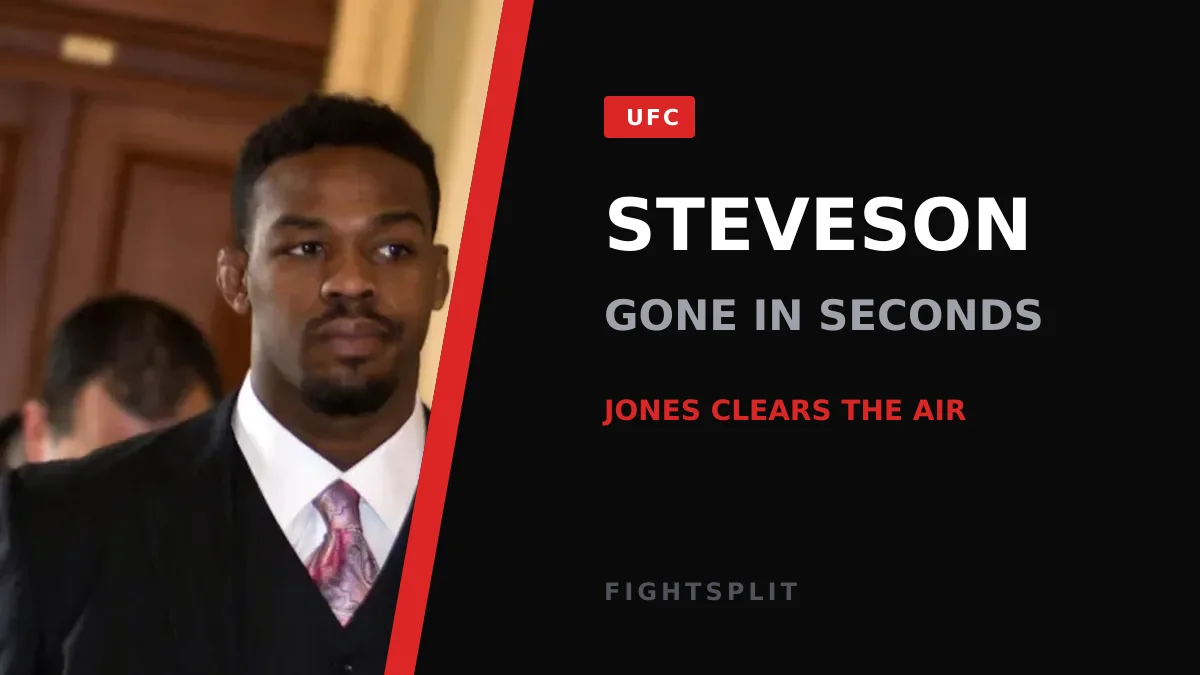 Jon Jones in the octagon coaching corner at a UFC event