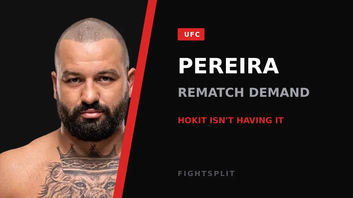 Alex Pereira stands in the Octagon after a UFC fight