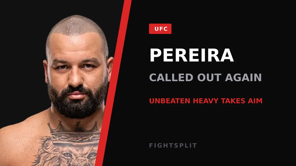 Alex Pereira in the Octagon during a UFC event