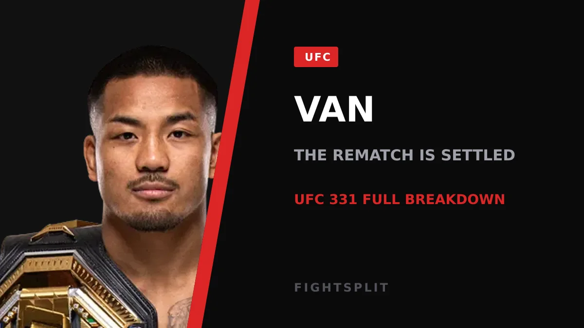 Flyweight champion Joshua Van after his title defense at UFC 331