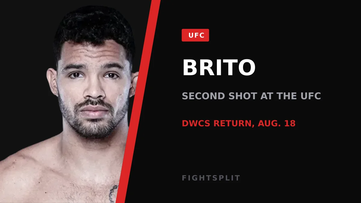 Kaik Brito during a fight, one win from a UFC contract on Dana White's Contender Series
