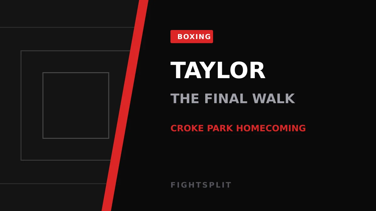 Katie Taylor being introduced to a crowd at Croke Park in Dublin