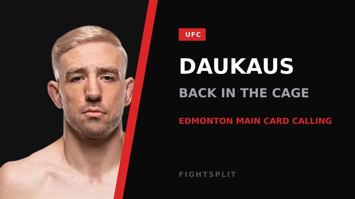 Kyle Daukaus inside the Octagon during a UFC middleweight bout