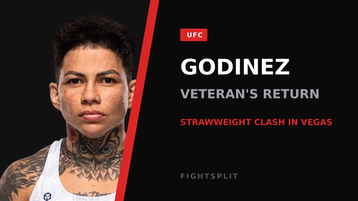 Loopy Godinez in the Octagon during a UFC strawweight bout