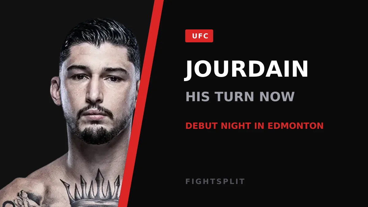 Charles Jourdain in the Octagon ahead of brother Louis Jourdain's UFC debut