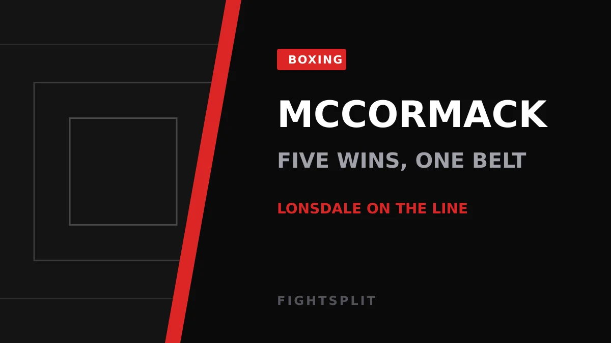 Sunderland boxer Luke McCormack training ahead of his British super-lightweight title fight
