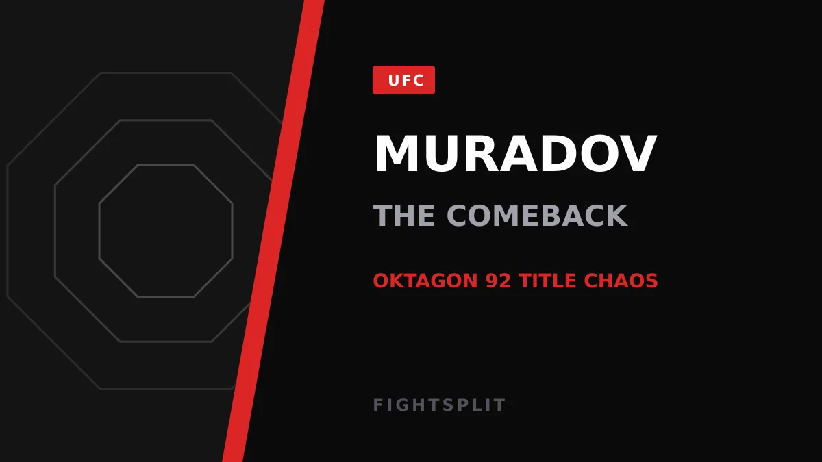 Former UFC fighter Makhmud Muradov in the cage