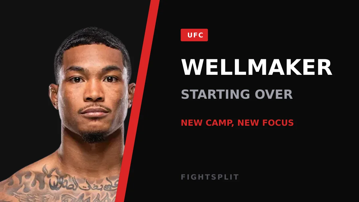 UFC bantamweight Malcolm Wellmaker inside the Octagon