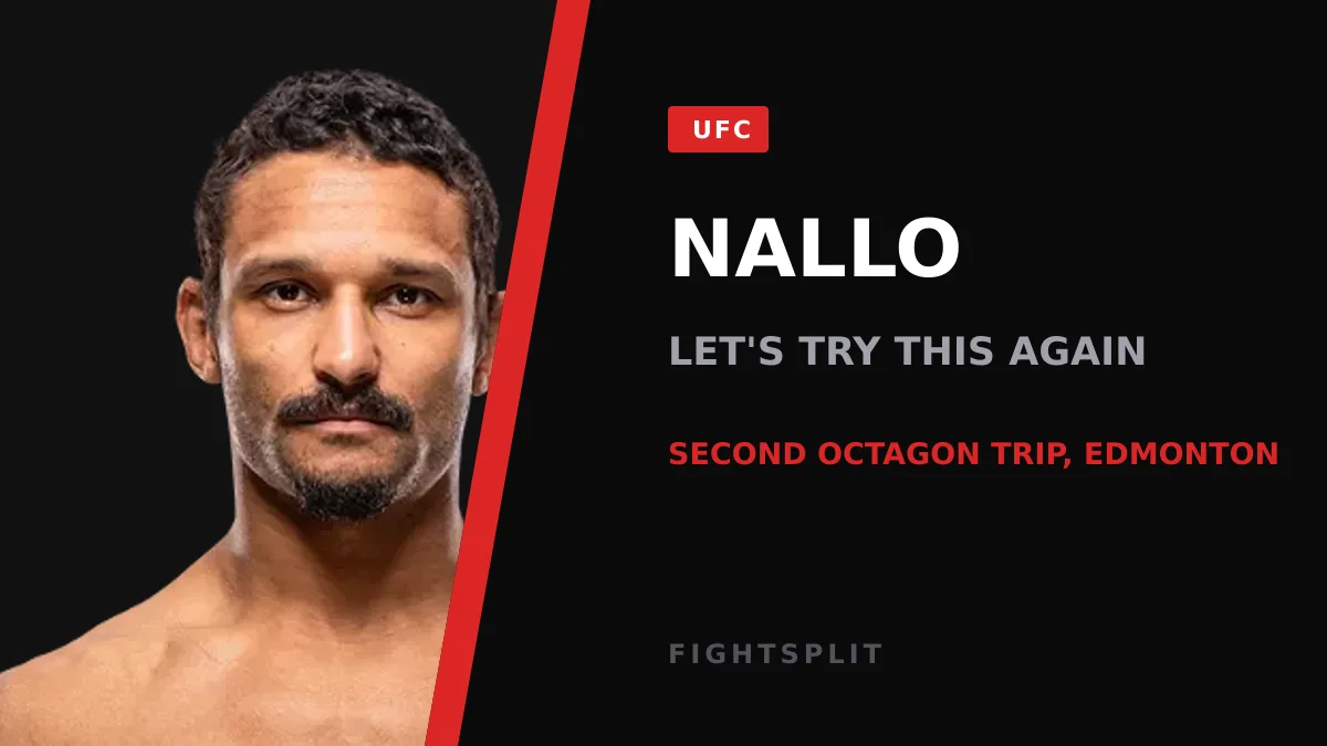 Canadian lightweight Mandel Nallo during UFC fight week