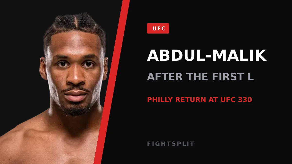 UFC middleweight Mansur Abdul-Malik inside the Octagon