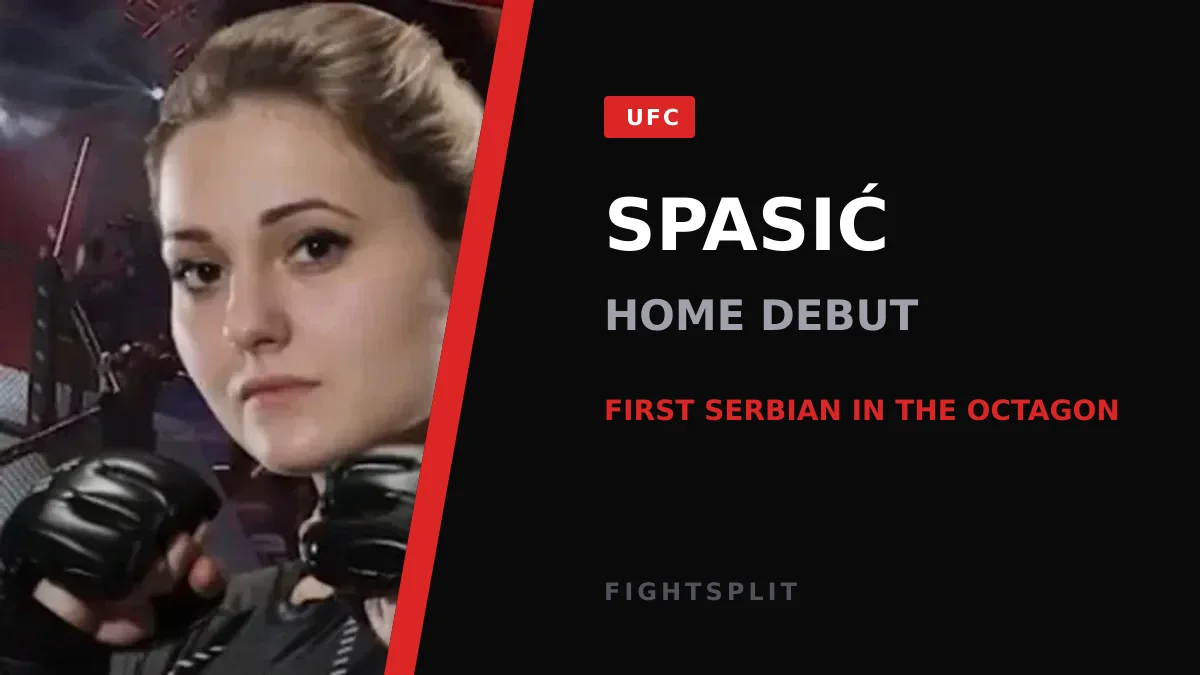 Serbian strawweight Marina Spasić poses during UFC Belgrade fight week