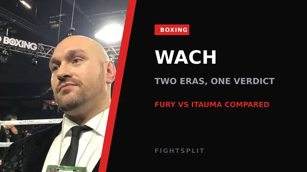Tyson Fury in the ring during a heavyweight bout