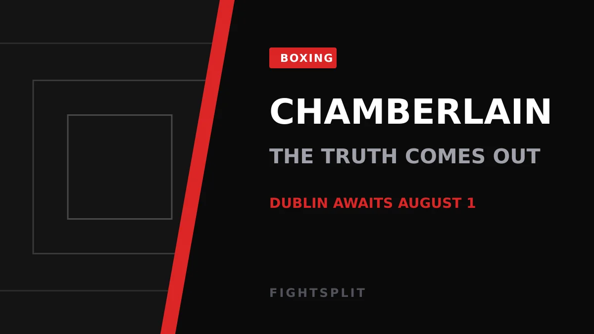 Mark Chamberlain in the ring during a professional boxing bout