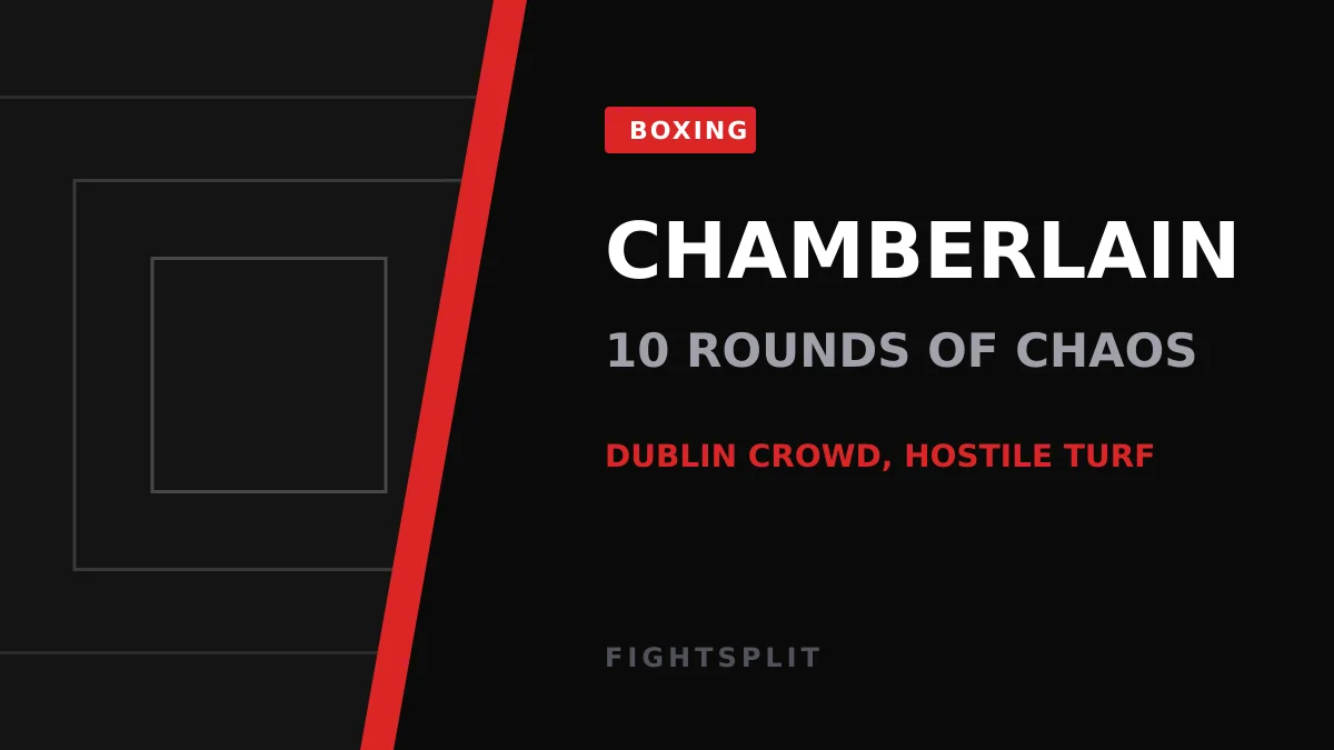 Mark Chamberlain and Pierce O'Leary trade shots at 3Arena in Dublin