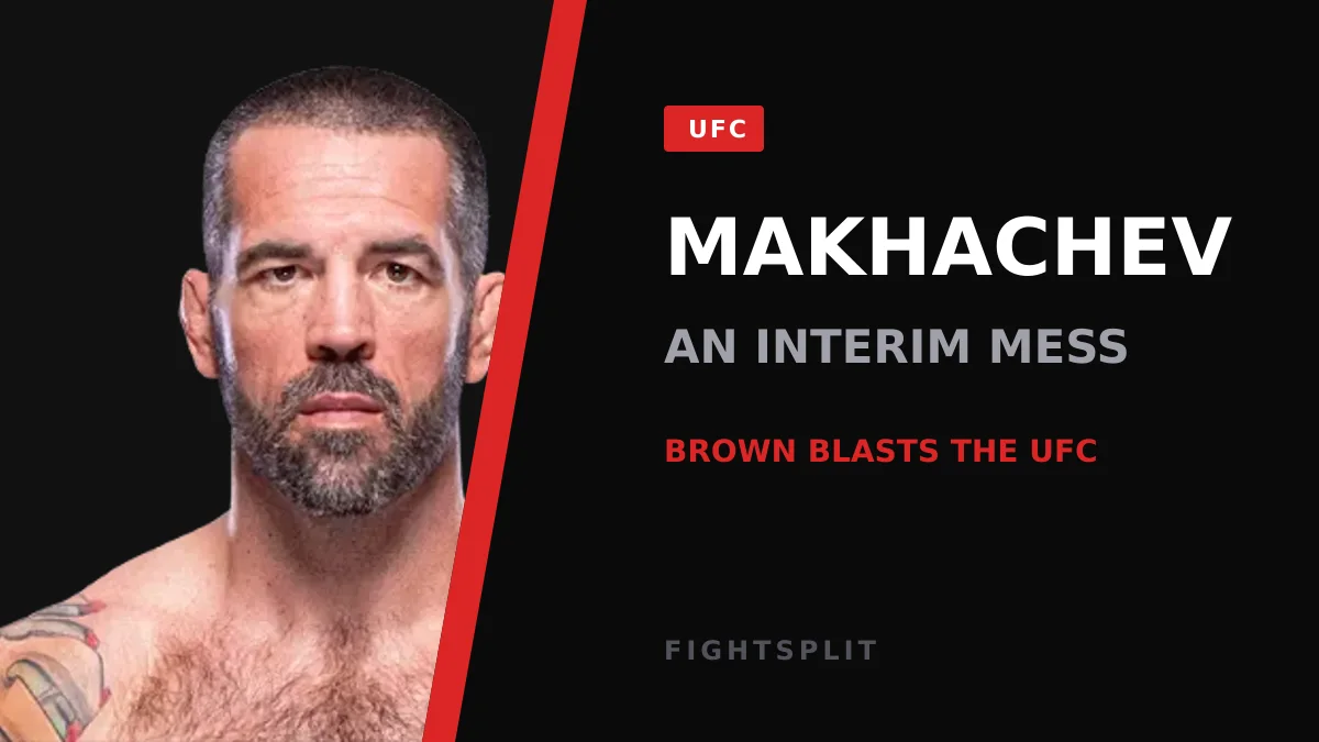 Islam Makhachev stands in the Octagon after a UFC title fight