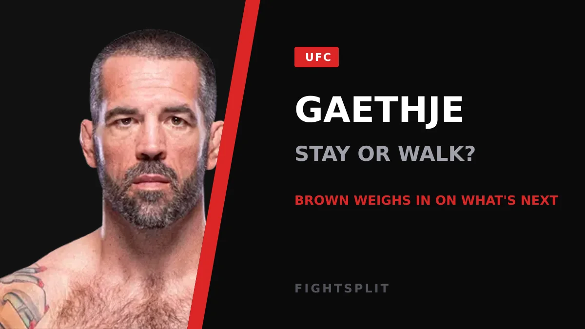 Justin Gaethje celebrates a UFC lightweight title win