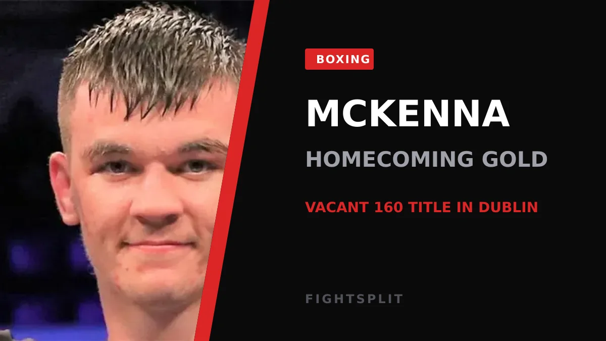 Irish boxer Callum Walsh in the ring during a Zuffa Boxing event