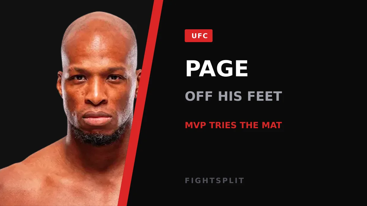 Michael Page during a UFC fight week appearance
