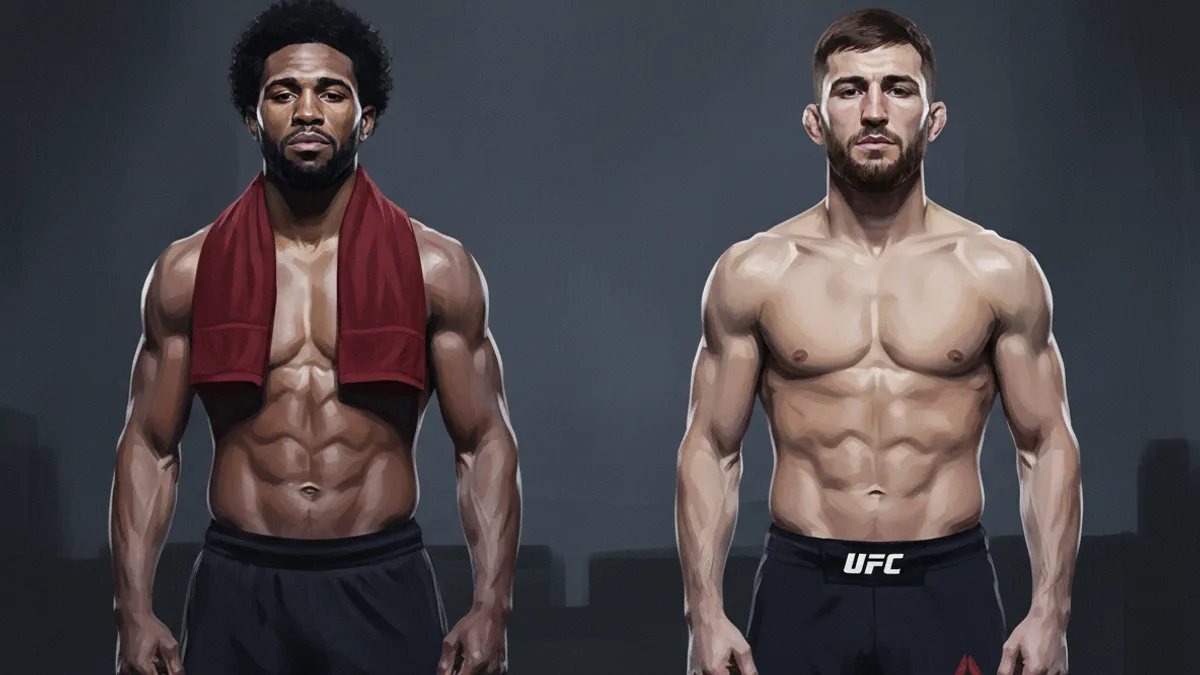 Mike Davis competing inside the UFC octagon