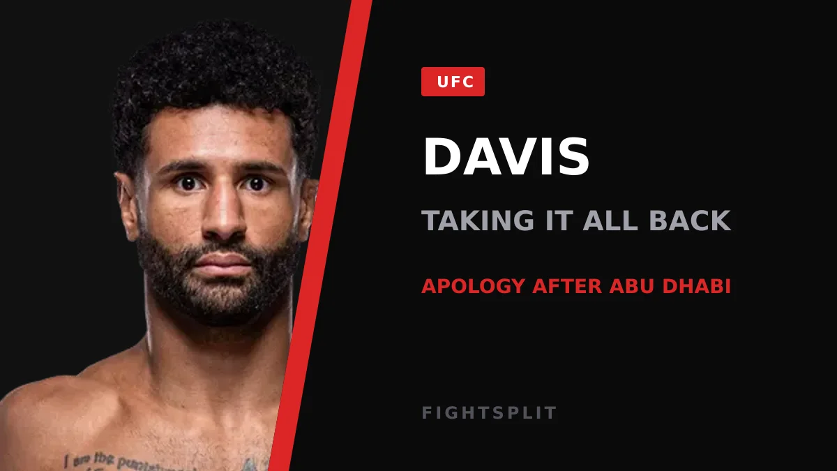 Mike Davis competing inside the UFC octagon