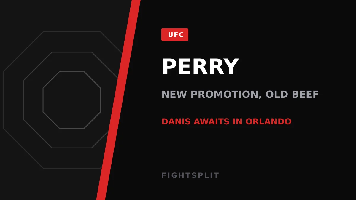 Mike Perry faces off ahead of a combat sports event