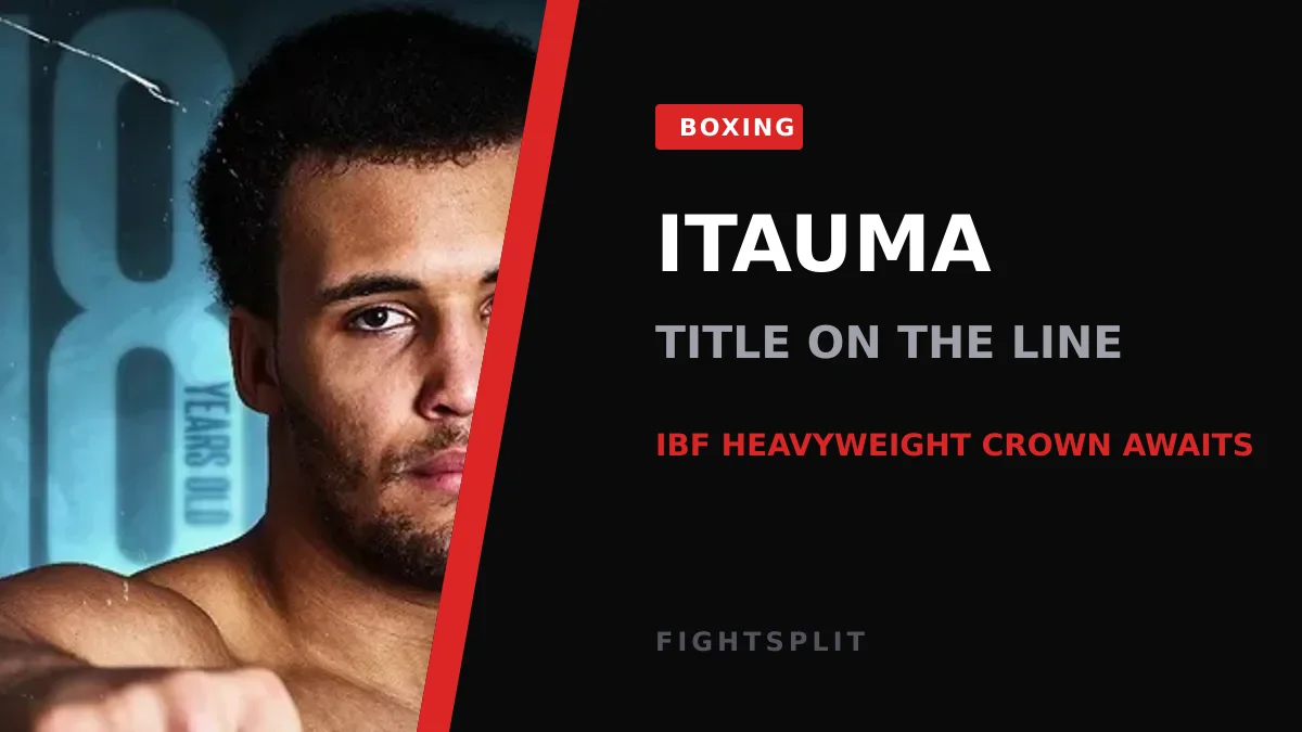 Heavyweight prospect Moses Itauma in the ring