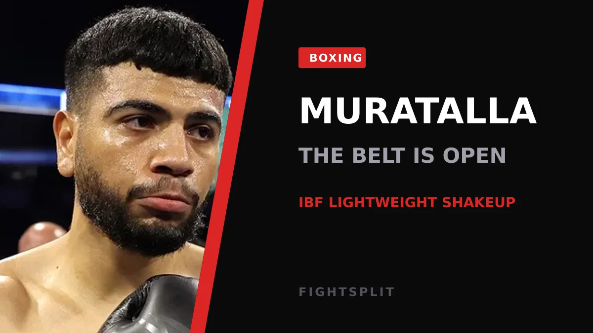 Raymond Muratalla in the ring during his IBF lightweight title defense in Las Vegas