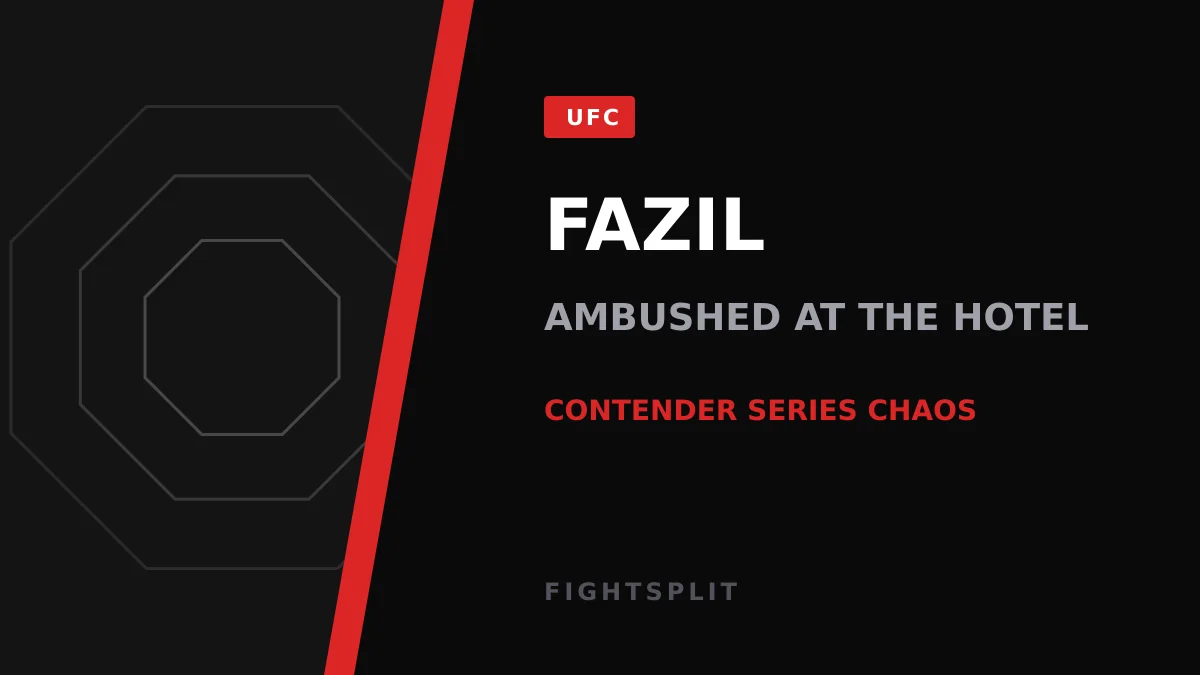 Namo Fazil taunts an opponent during a Dana White's Contender Series welterweight bout