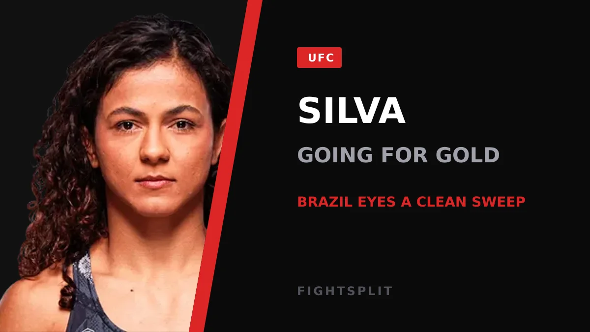 Natalia Silva poses during UFC fight week media activities
