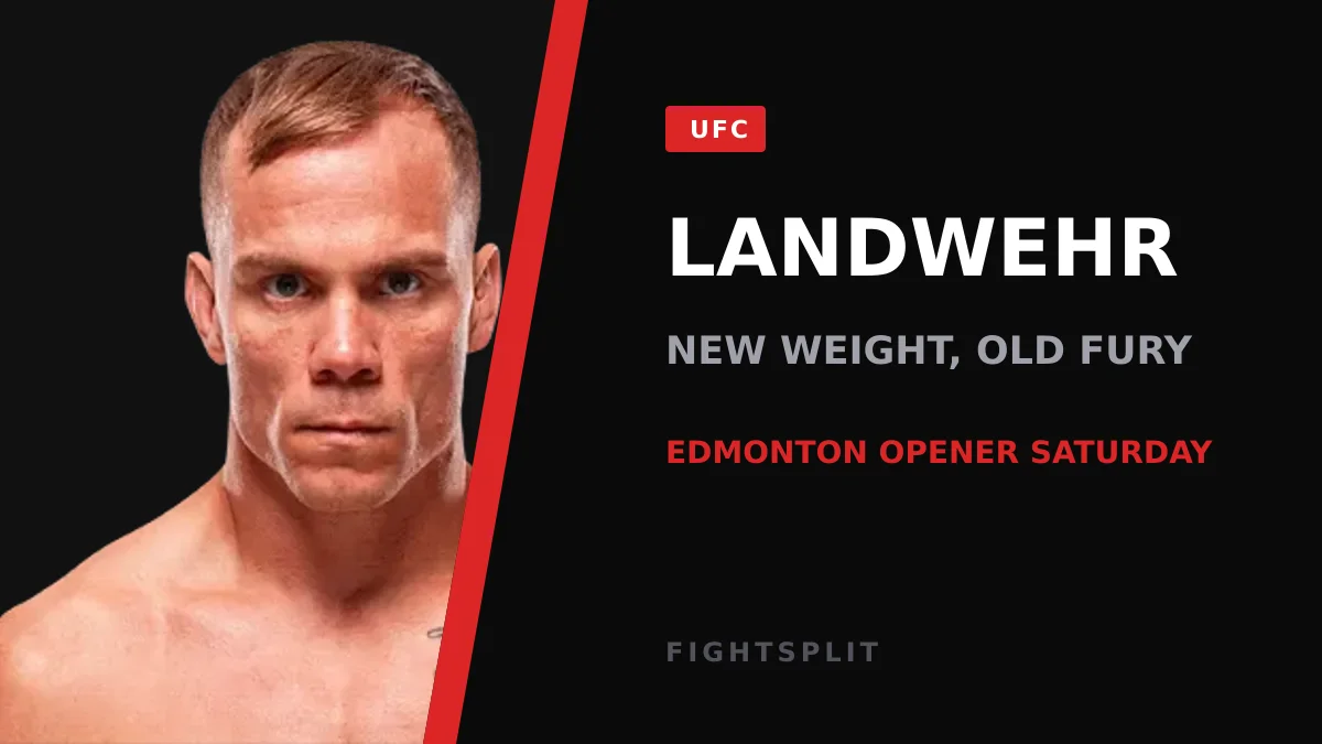 Nate Landwehr celebrates inside the UFC Octagon